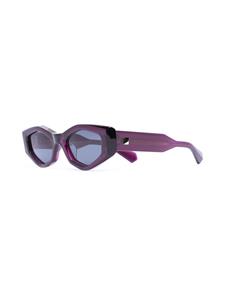 Valentino Eyewear Rockstud zonnebril met onregelmatig montuur - Paars