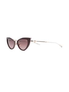 Valentino Eyewear Rockstud zonnebril met cat-eye montuur - Goud
