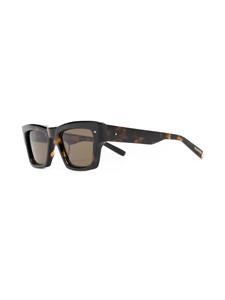 Valentino Eyewear Rockstud zonnebril met vierkant montuur - Bruin