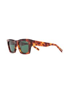 Valentino Eyewear Rockstud zonnebril met vierkant montuur - Bruin