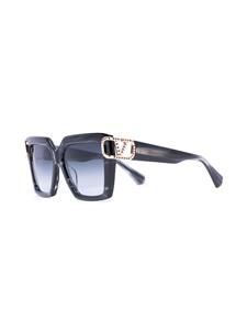 Valentino Eyewear VLogo Signature zonnebril met vierkant montuur - Zwart