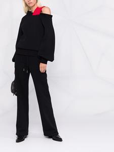 Atu Body Couture Asymmetrische blouse - Zwart