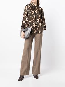 Paule Ka Blouse met camouflageprint - Bruin