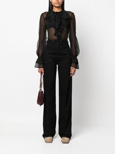 ETRO Semi-doorzichtige blouse - Zwart