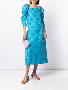 Rejina Pyo Blouse met bloemenprint - Blauw