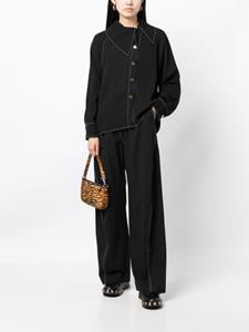 Rejina Pyo Asymmetrische blouse - Zwart