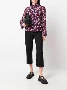 Comme Des Garçons Comme Des Garçons Blouse met bloemenprint - Blauw