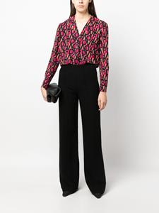 DVF Diane von Furstenberg Blouse met monogram - Roze