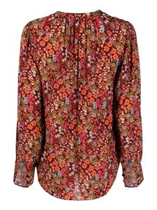 Xacus Eva blouse met bloemenprint - Rood