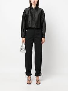 SANDRO Cropped blouse - Zwart