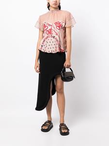 Sacai x Eric Haze blouse met panelen - Roze