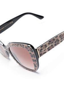 Dolce & Gabbana Eyewear Zonnebril met cat-eye montuur - Beige