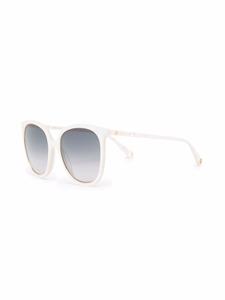 Gucci Eyewear Zonnebril met rond montuur - Wit