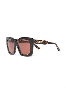 Gucci Eyewear GG1151S zonnebril met cat-eye montuur - Bruin
