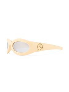 Gucci Eyewear Zonnebril met geometrisch montuur - Beige