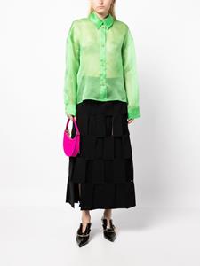 A.W.A.K.E. Mode Doorzichtige blouse - Groen
