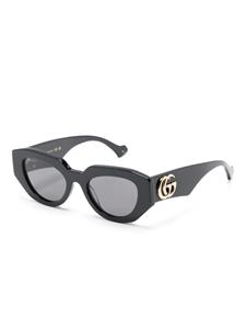 Gucci Eyewear Gene GG zonnebril met ovaal montuur - Zwart