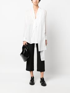 Yohji Yamamoto Asymmetrische blouse - Wit