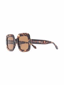 Isabel Marant Eyewear Zonnebril met schildpadschild design - Bruin