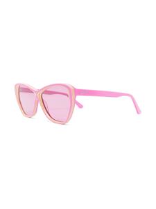 Karl Lagerfeld Gestreepte zonnebril - Roze