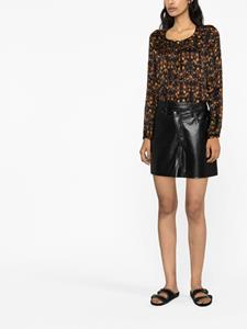 ISABEL MARANT Blouse met bloemenprint - Zwart