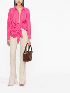 Jacquemus Gedrapeerde blouse - Roze