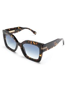 Marc Jacobs Eyewear tortoiseshell-effect rectangular-frame sunglasses - Bruin