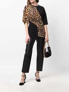 Stella McCartney T-shirt met luipaardprint - Zwart