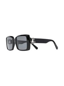Moncler Eyewear Zonnebril met oversized montuur - Zwart