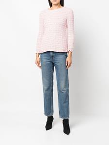 Balenciaga Tweed top - Roze