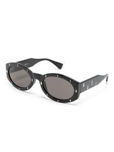 Moschino Eyewear Zonnebril met ovalen montuur - Zwart
