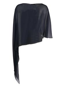 Antonelli Asymmetrische blouse - Zwart