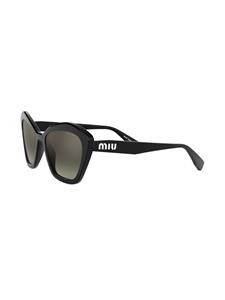 Miu Miu Eyewear Zonnebril met kattenoog montuur - 1AB5O0 Black