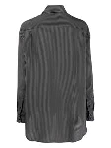 Nili Lotan Gestreepte blouse - Zwart
