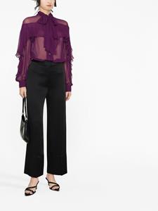 Alberta Ferretti Semi-doorzichtige blouse - Paars