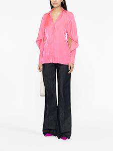 Victoria Beckham Gedrapeerde blouse - Roze