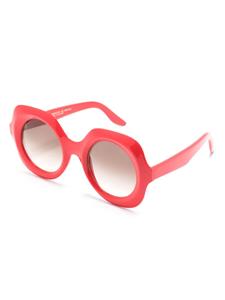 Lapima Paula zonnebril met oversized montuur - Rood