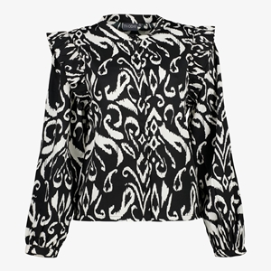 TwoDay dames blouse met print zwart wit