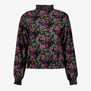 TwoDay dames blouse met bloemenprint en hoge kraag