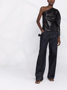 Manokhi Asymmetrische blouse - Zwart