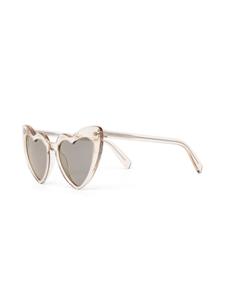 Saint Laurent Eyewear Zonnebril met hartvormig montuur - Beige