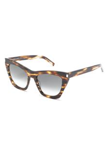 Saint Laurent Eyewear Kate zonnebril met cat-eye montuur - Bruin