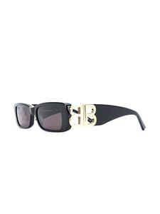 Balenciaga Eyewear Zonnebril met rechthoekig montuur - Zwart