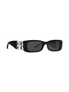 Balenciaga Eyewear Dynasty BB zonnebril met rechthoekig montuur - Zwart