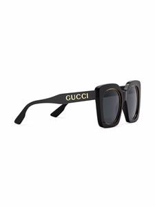 Gucci Eyewear Zonnebril met oversized vierkant montuur - Grijs