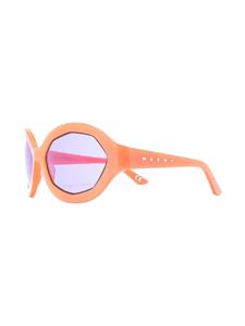 Marni Eyewear Zonnebril met geometrisch montuur - Oranje