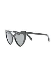 Saint Laurent Eyewear heart frame sunglasses - Zwart