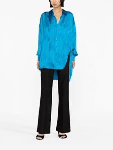 The Attico Asymmetrische blouse - Blauw