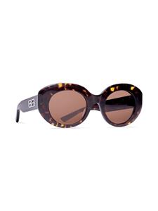 Balenciaga Eyewear Rive Gauche zonnebril met rond montuur - Bruin