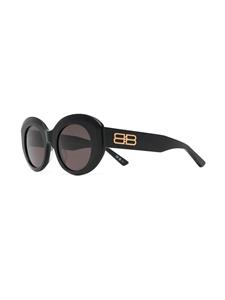 Balenciaga Eyewear Rive Gauche zonnebril met rond montuur - Zwart
